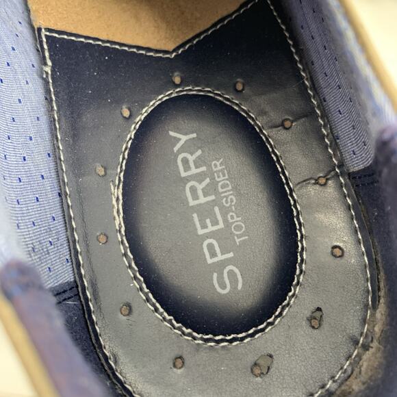 Sperry Top Sider Newman Oxford Nubuck Lace Up Shoes Size 11.5 M Mens Cream Beige - Picture 7 of 9